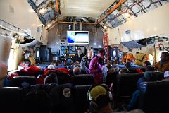 06B The Load Master And Expedition Crew Served Food And Drinks On The Air Almaty Ilyushin Airplane On The Flight From Punta Arenas To Union Glacier In Antarctica